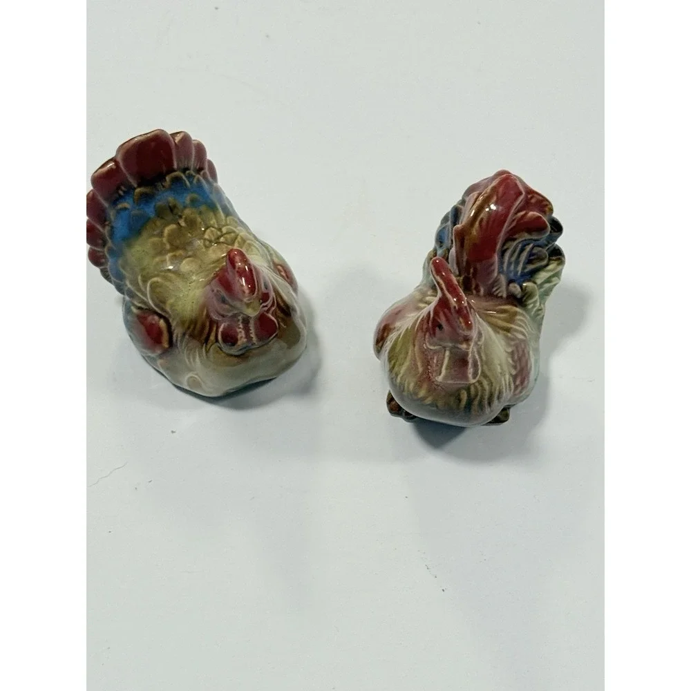 Salt & Pepper Chicken and Rooster Shakers Vintage Country w/stoppers